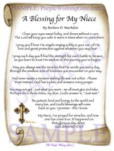 A Blessing for My Niece (baby) - Baby Gift - PurpleWishingGate.com