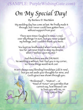 On My Special Day! (bridal party gift) - Wedding Gift - PurpleWishingGate.com