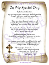 On My Special Day! (bridal party gift) - Wedding Gift - PurpleWishingGate.com