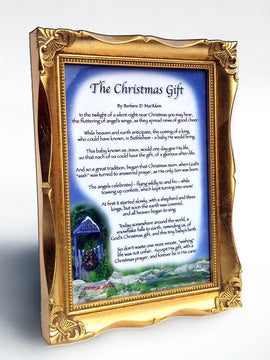 The Christmas Gift (with Goldleaf Frame) - Christmas Gift - PurpleWishingGate.com