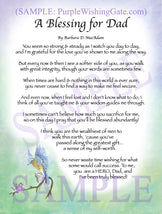 A Blessing for Dad - Gifts for Dad-Father - PurpleWishingGate.com