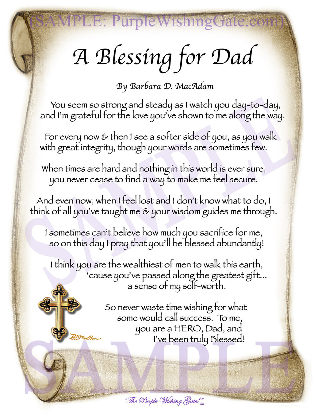 
              
        		A Blessing for Dad - Gifts for Dad-Father - PurpleWishingGate.com
        		
        	