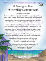 A Blessing on Your First Holy Communion