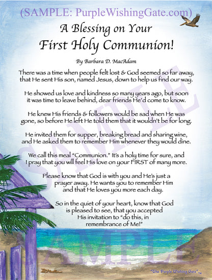 A Blessing on Your First Holy Communion