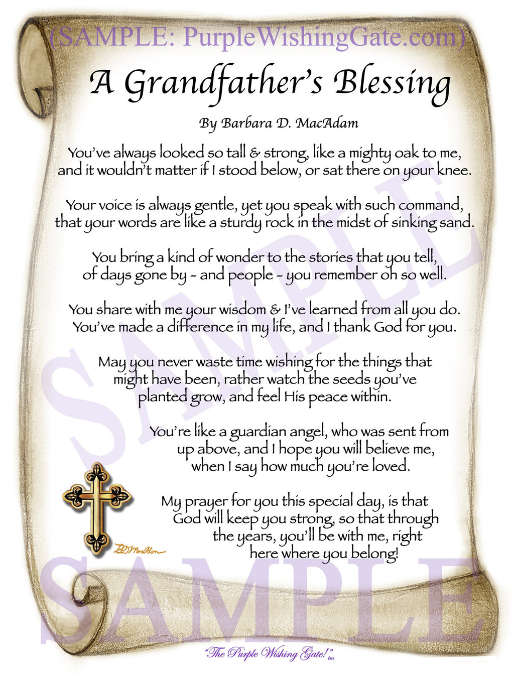 A Grandfather&#39;s Blessing - Grandfather&#39;s Gift - PurpleWishingGate.com