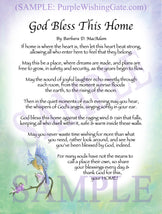 God Bless This Home - House Warming Gift - PurpleWishingGate.com