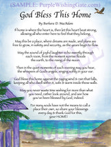 God Bless This Home - House Warming Gift - PurpleWishingGate.com