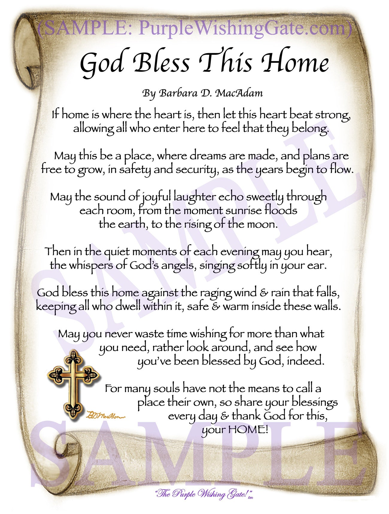 God Bless This Home - House Warming Gift - PurpleWishingGate.com