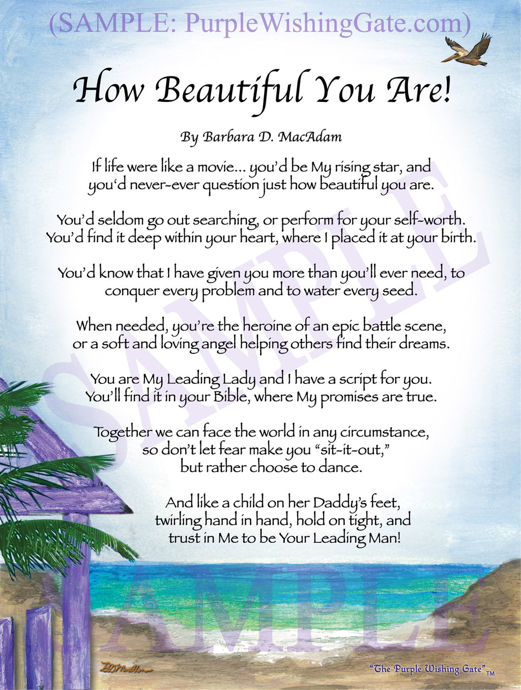 How Beautiful You Are! - Encouragement Gift - PurpleWishingGate.com