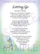 Letting Go - Encouragement Gift - PurpleWishingGate.com
