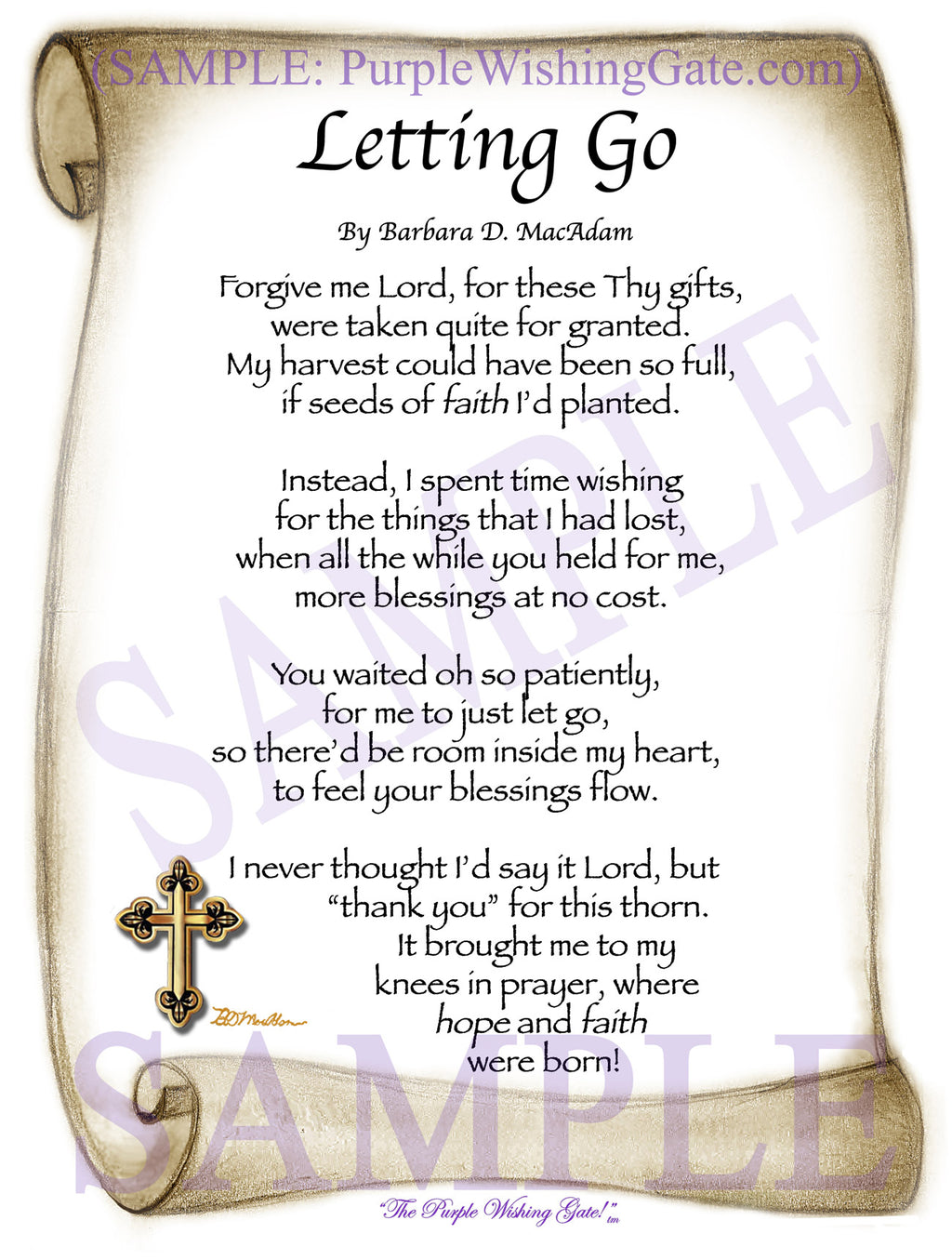 Letting Go: Sepia Scroll
