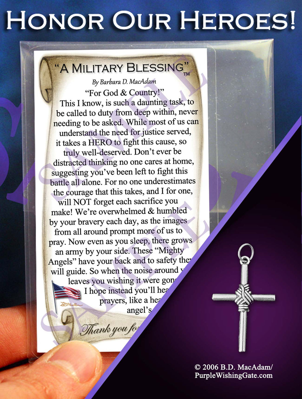 A Military Blessing - Pocket Blessing | PurpleWishingGate.com