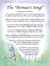 The Airman's Song! - Military Gift - PurpleWishingGate.com
