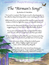 The Airman's Song! - Military Gift - PurpleWishingGate.com