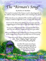 The Airman's Song! - Military Gift - PurpleWishingGate.com