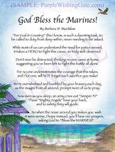 God Bless the Marines! - Military Gift - PurpleWishingGate.com