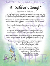 A Soldier's Song! - Military Gift - PurpleWishingGate.com