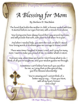A Blessing for Mom - Gifts for Mom-Mother - PurpleWishingGate.com