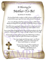 A Blessing for Mother-To-Be! - Gifts for Mom-Mother - PurpleWishingGate.com