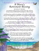 A Nurse's Retirement Blessing - Retirement Gift - PurpleWishingGate.com