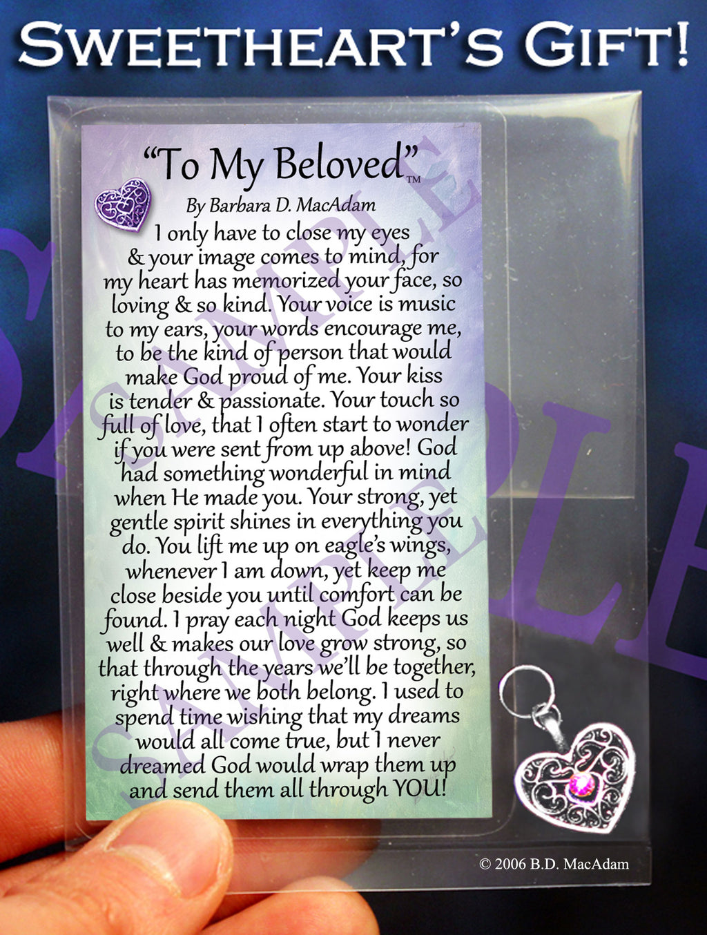 To My Beloved - Pocket Blessing | PurpleWishingGate.com