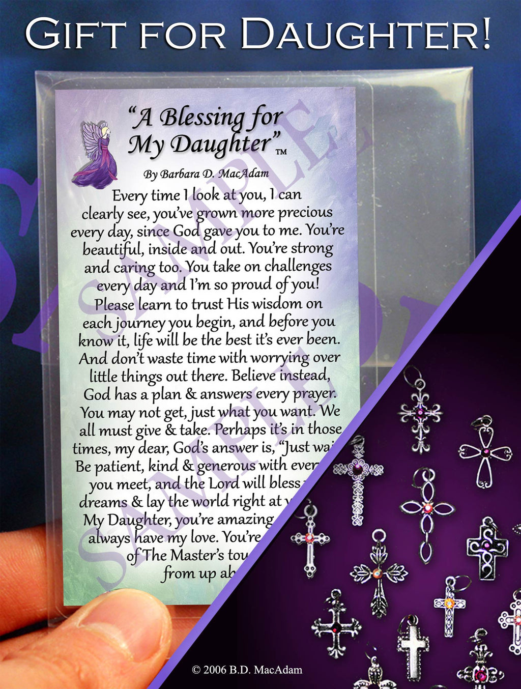 A Blessing for My Daughter - Pocket Blessing | PurpleWishingGate.com