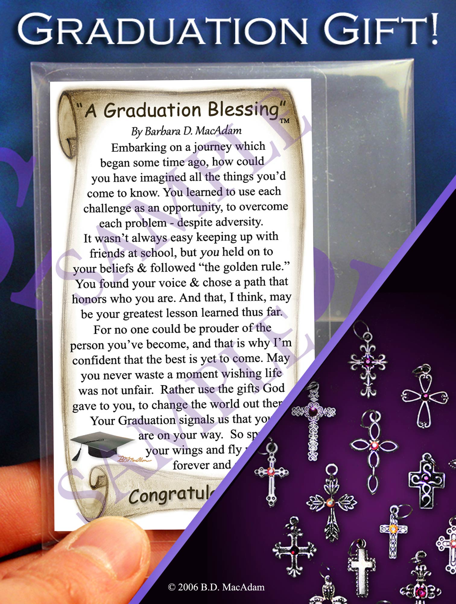 A Graduation Blessing - Pocket Blessing | PurpleWishingGate.com