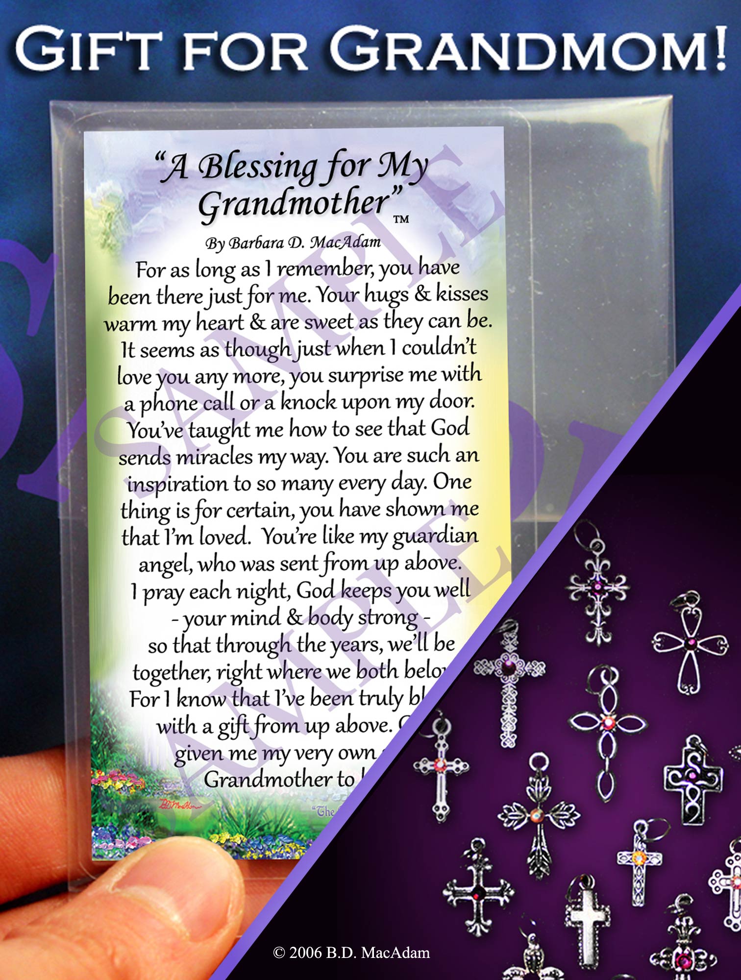 A Blessing for My Grandmother - Pocket Blessing | PurpleWishingGate.com