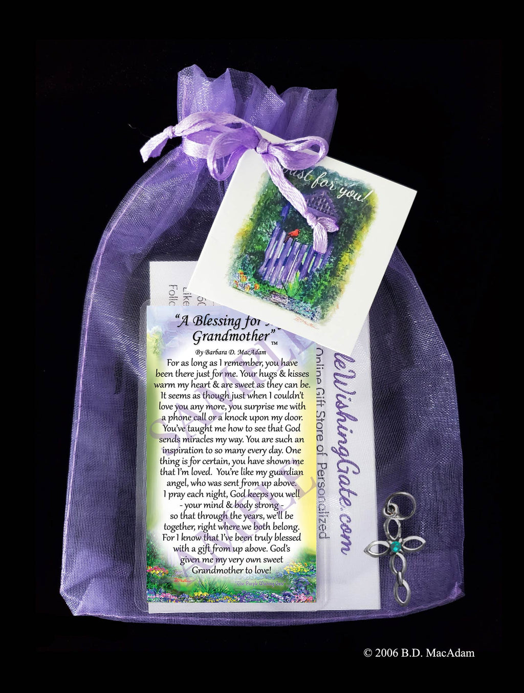 A Blessing for My Grandmother - Pocket Blessing | PurpleWishingGate.com
