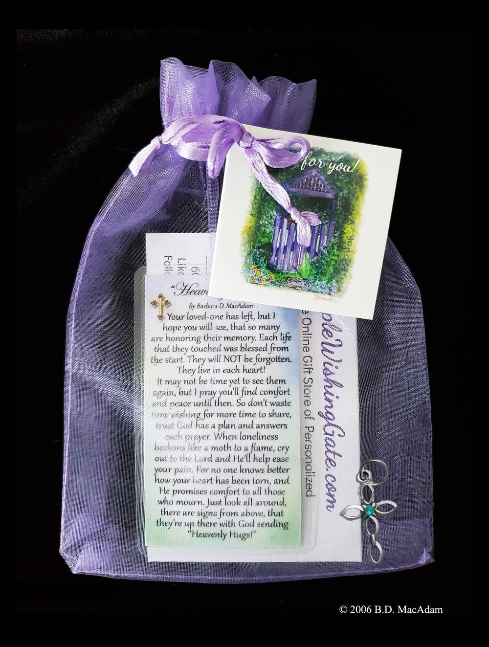 Heavenly Hugs (Wallet size Sympathy Gift!) | PurpleWishingGate