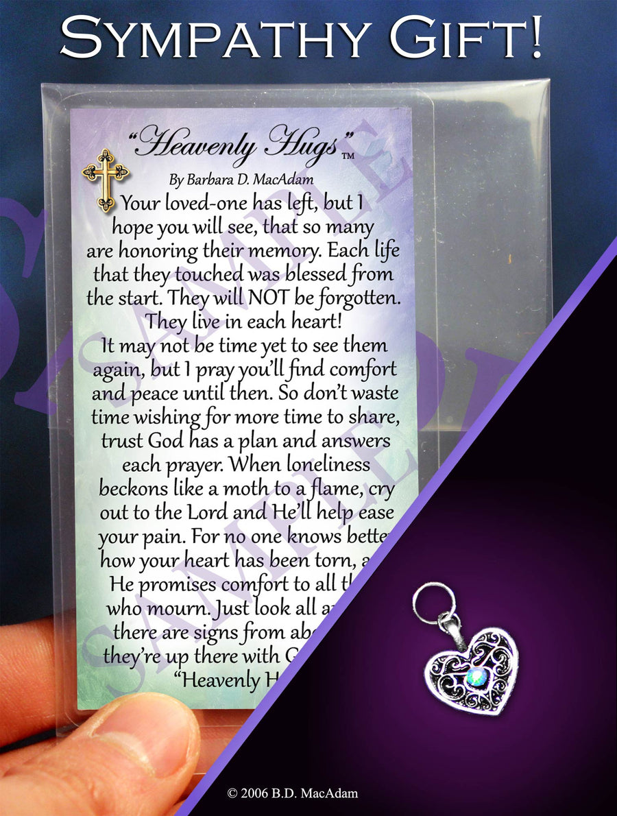 Heavenly Hugs (Wallet size Sympathy Gift!) | PurpleWishingGate