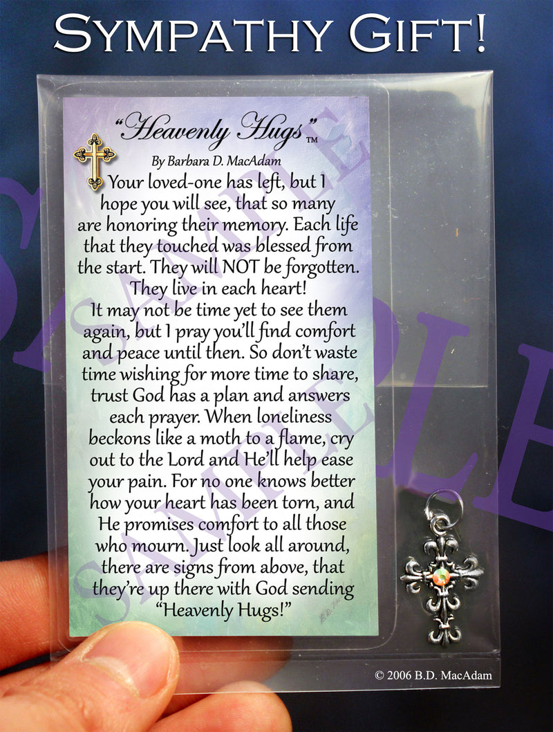 Heavenly Hugs (Wallet size Sympathy Gift!) | PurpleWishingGate