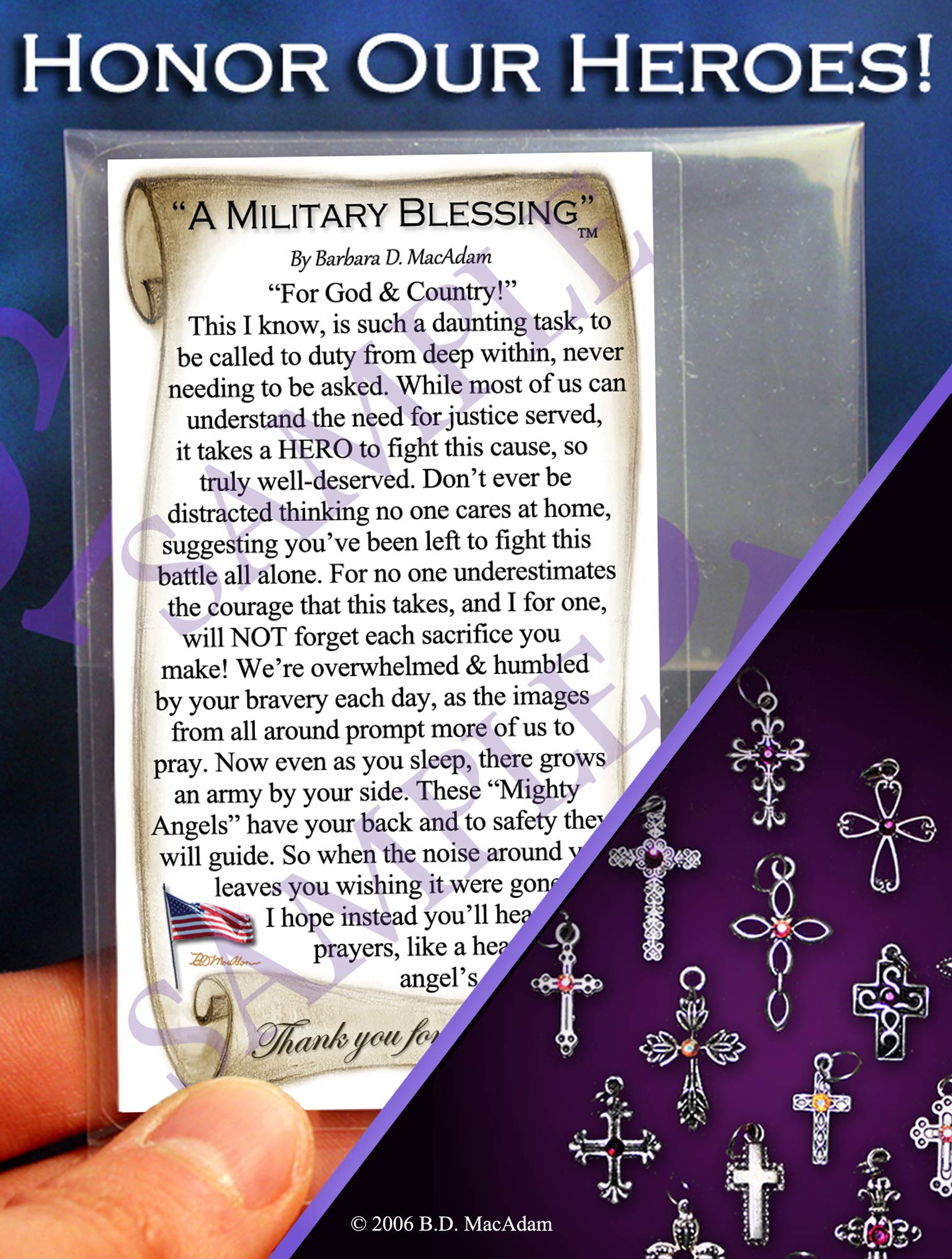 A Military Blessing - Pocket Blessing | PurpleWishingGate.com