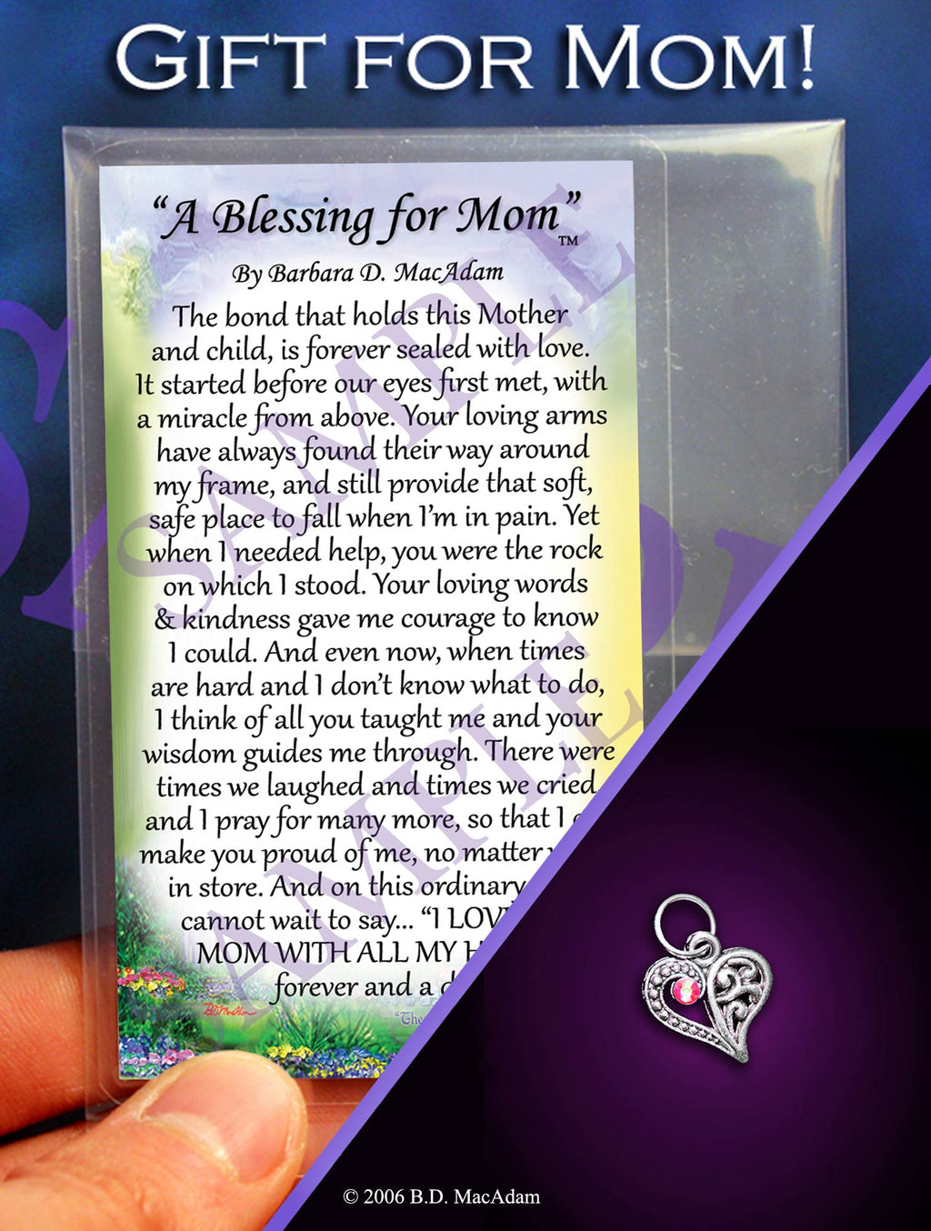 A Blessing for Mom - Pocket Blessing | PurpleWishingGate.com