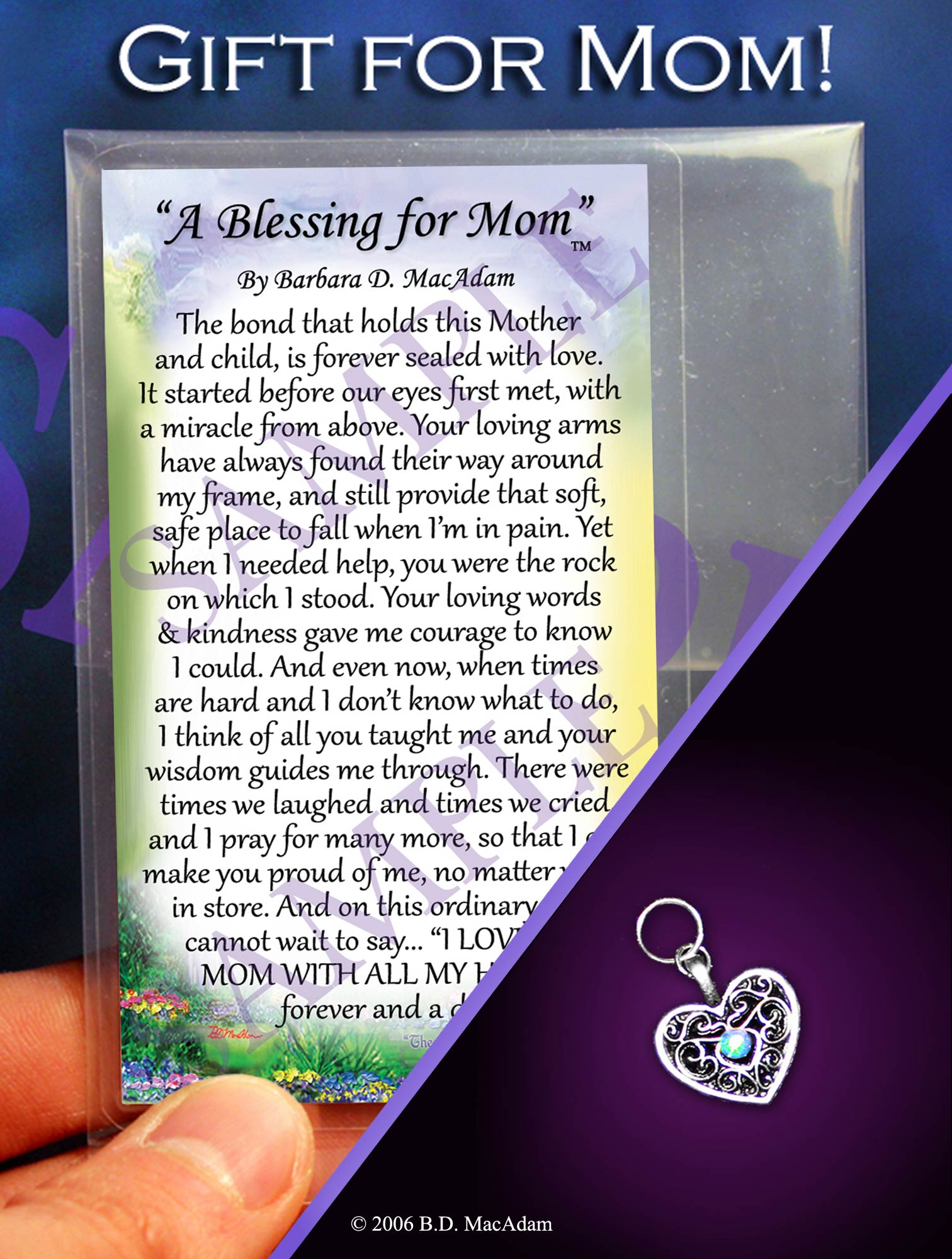 A Blessing for Mom - Pocket Blessing | PurpleWishingGate.com