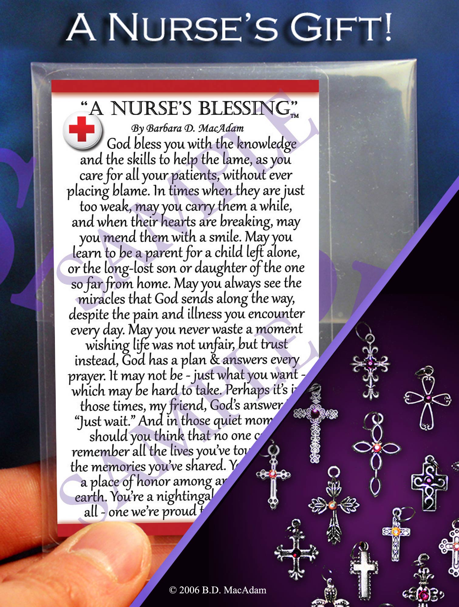 A Nurses Blessing - Pocket Blessing | PurpleWishingGate.com