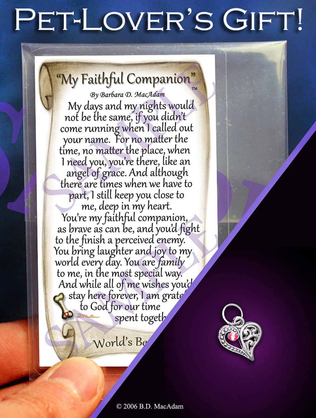 My Faithful Companion - Pocket Blessing | PurpleWishingGate.com