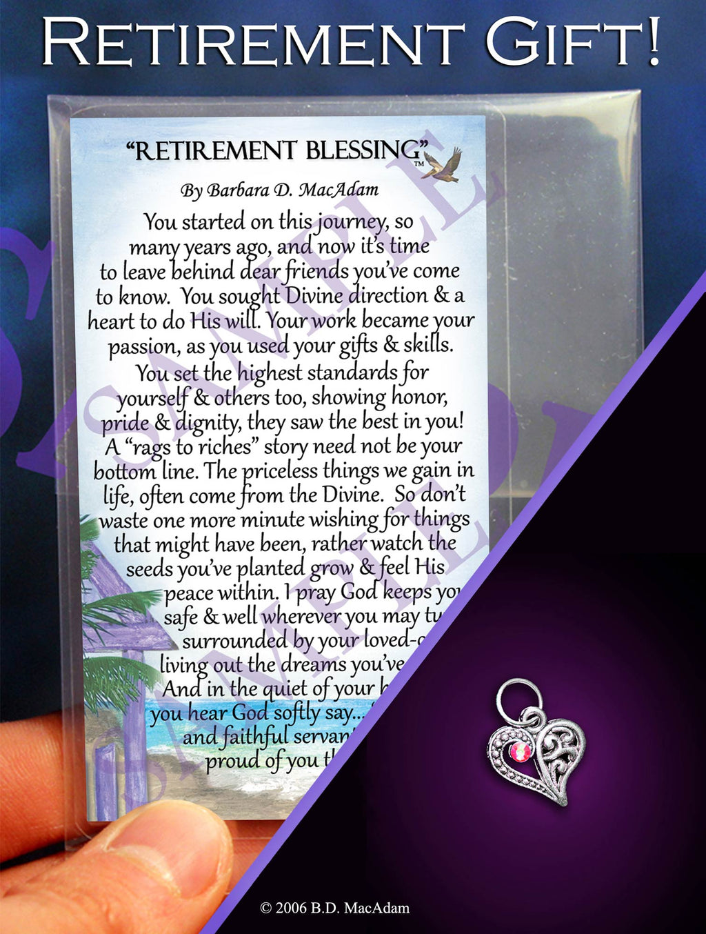 Retirement Blessing - Pocket Blessing | PurpleWishingGate.com