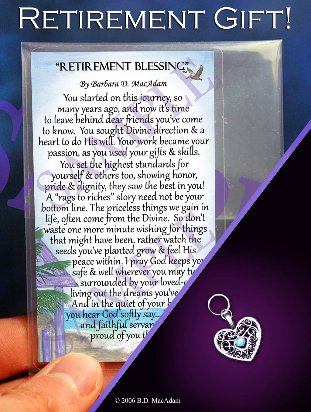 Retirement Blessing - Pocket Blessing | PurpleWishingGate.com
