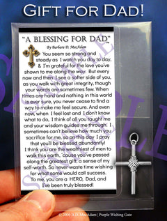 A Blessing for Dad - Pocket Blessing | PurpleWishingGate.com