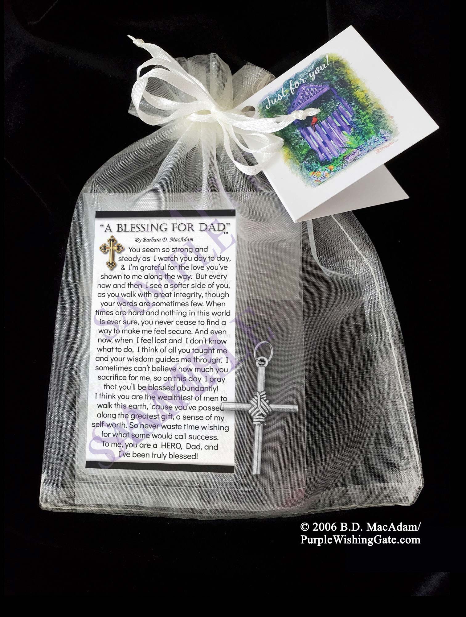 A Blessing for Dad - Pocket Blessing | PurpleWishingGate.com