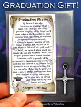 A Graduation Blessing - Pocket Blessing | PurpleWishingGate.com