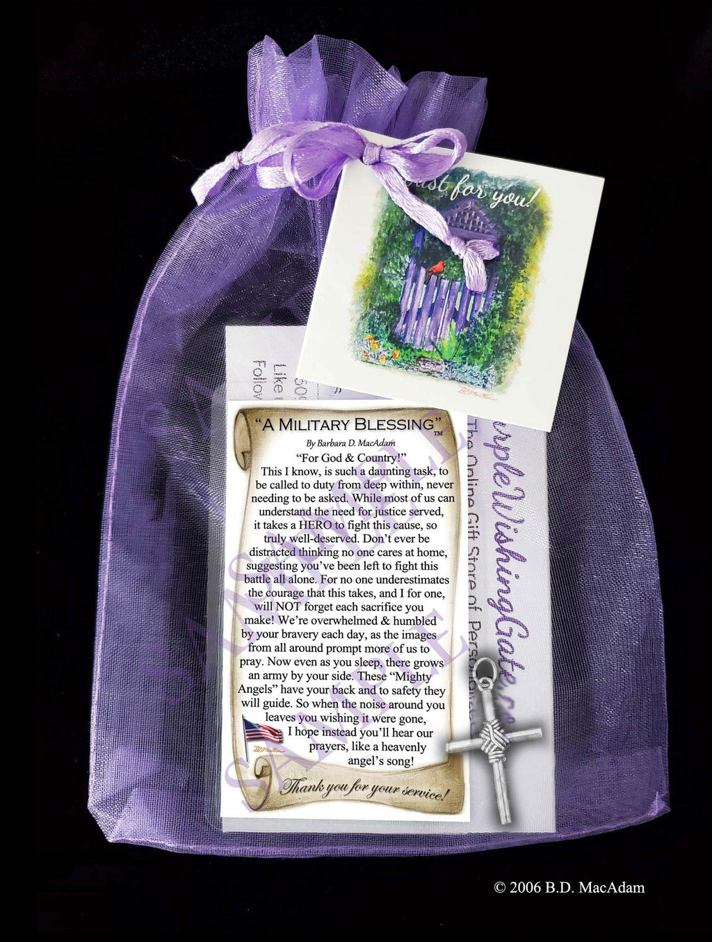 A Military Blessing - Pocket Blessing | PurpleWishingGate.com