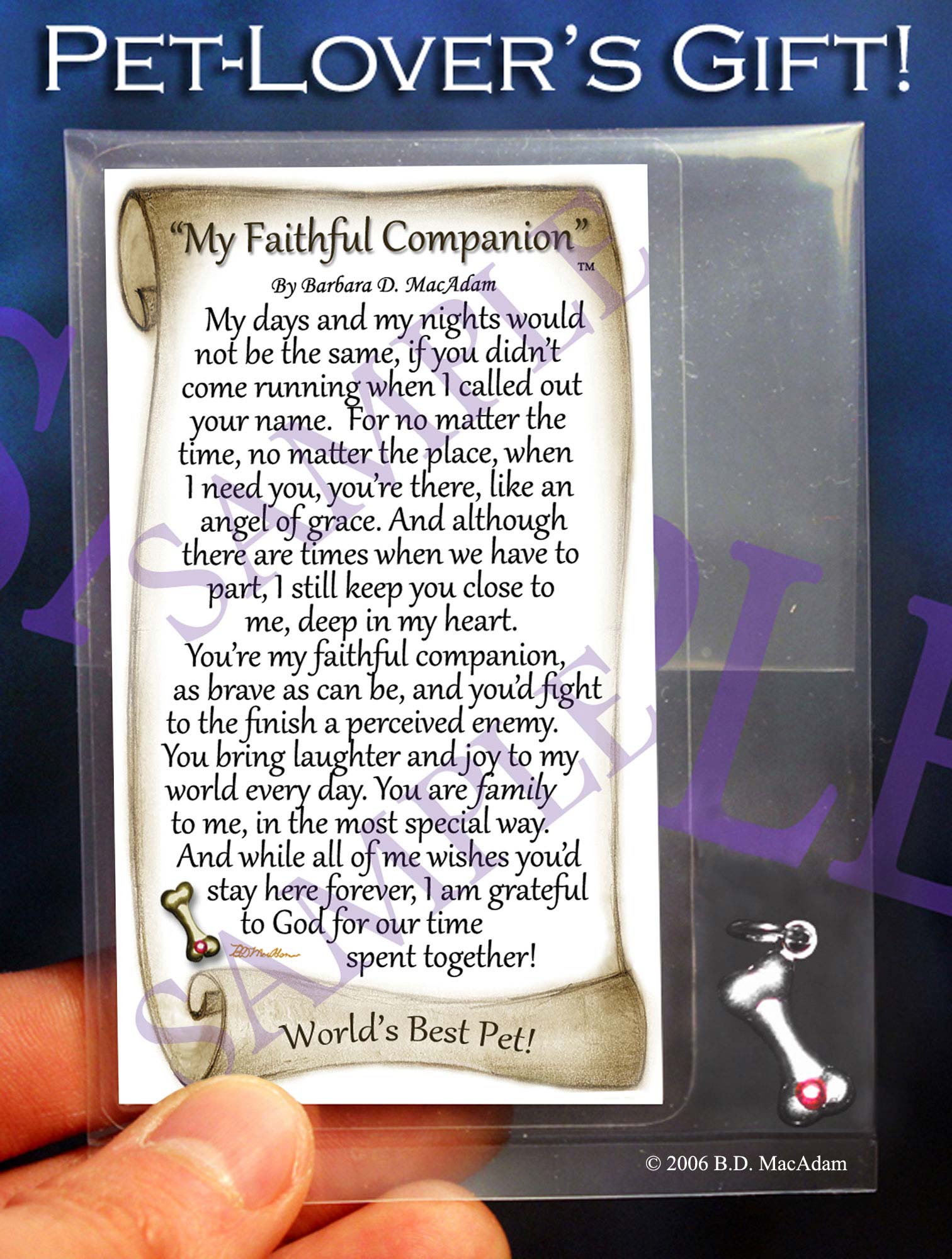 My Faithful Companion - Pocket Blessing | PurpleWishingGate.com