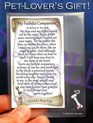 My Faithful Companion - Pocket Blessing | PurpleWishingGate.com