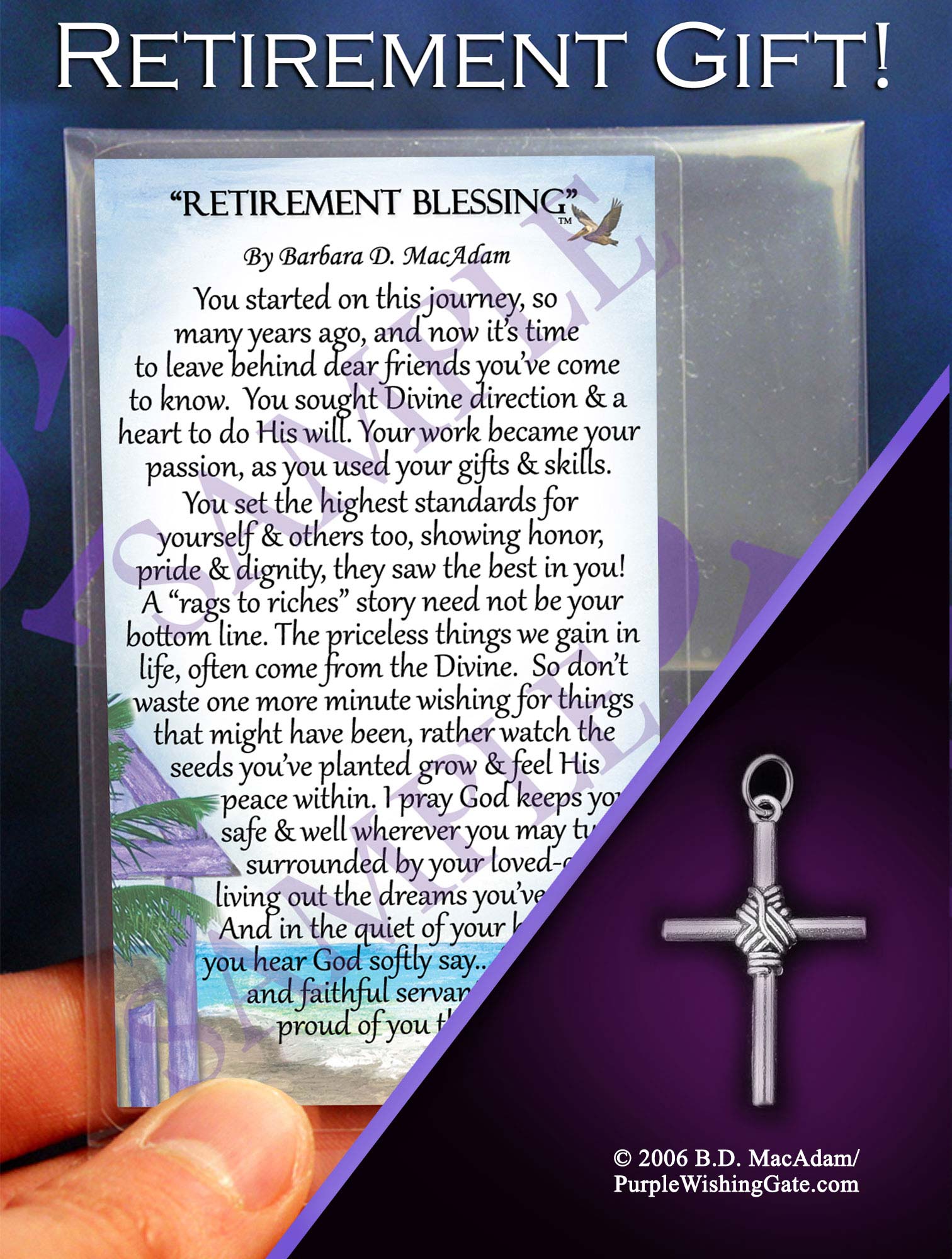 Retirement Blessing - Pocket Blessing | PurpleWishingGate.com