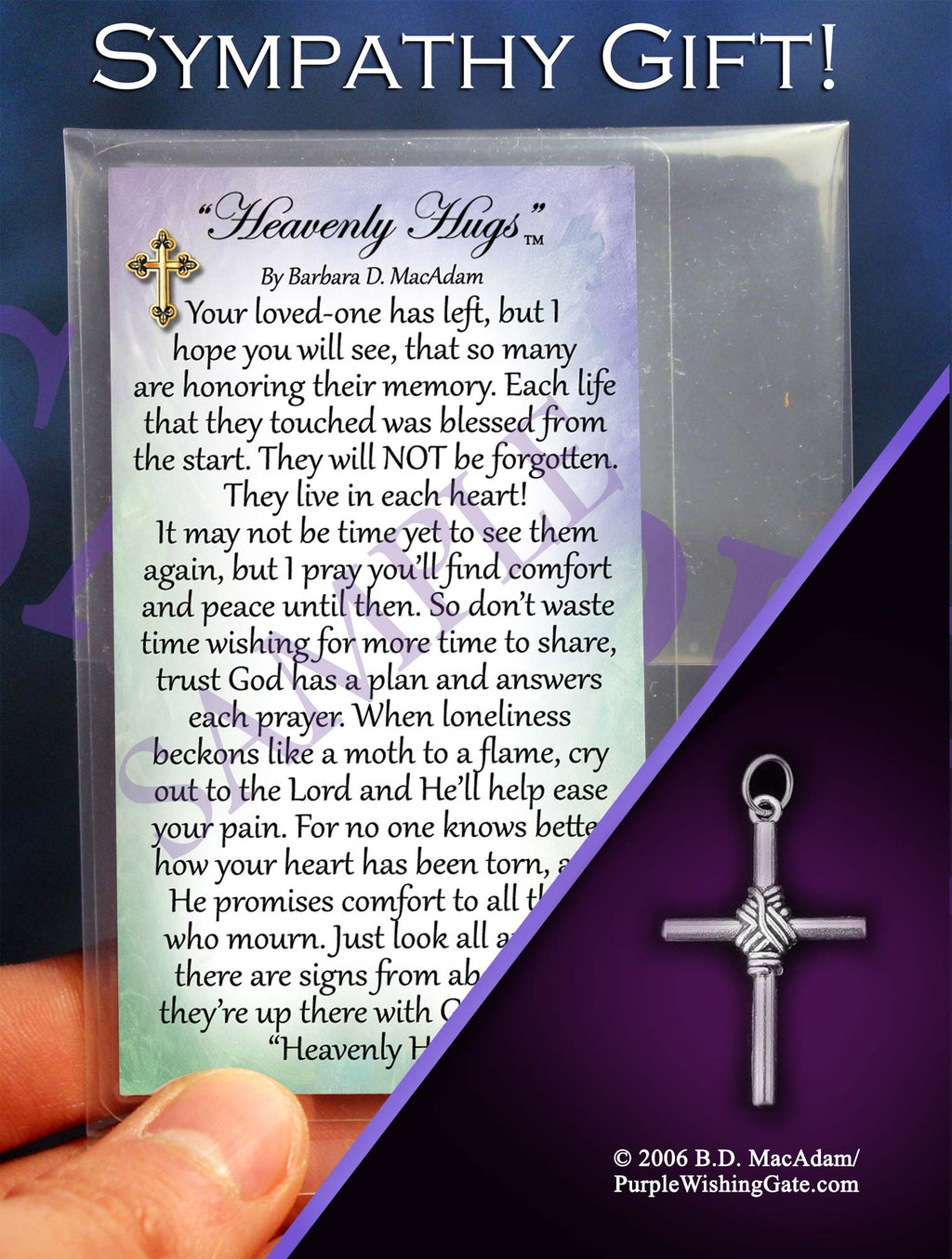 Heavenly Hugs - Pocket Blessing | PurpleWishingGate.com