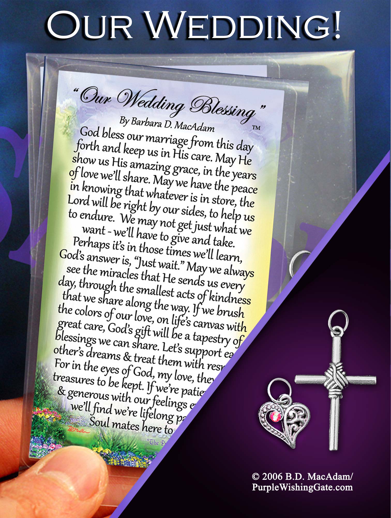 Our Wedding Blessing - Pocket Blessing | PurpleWishingGate.com