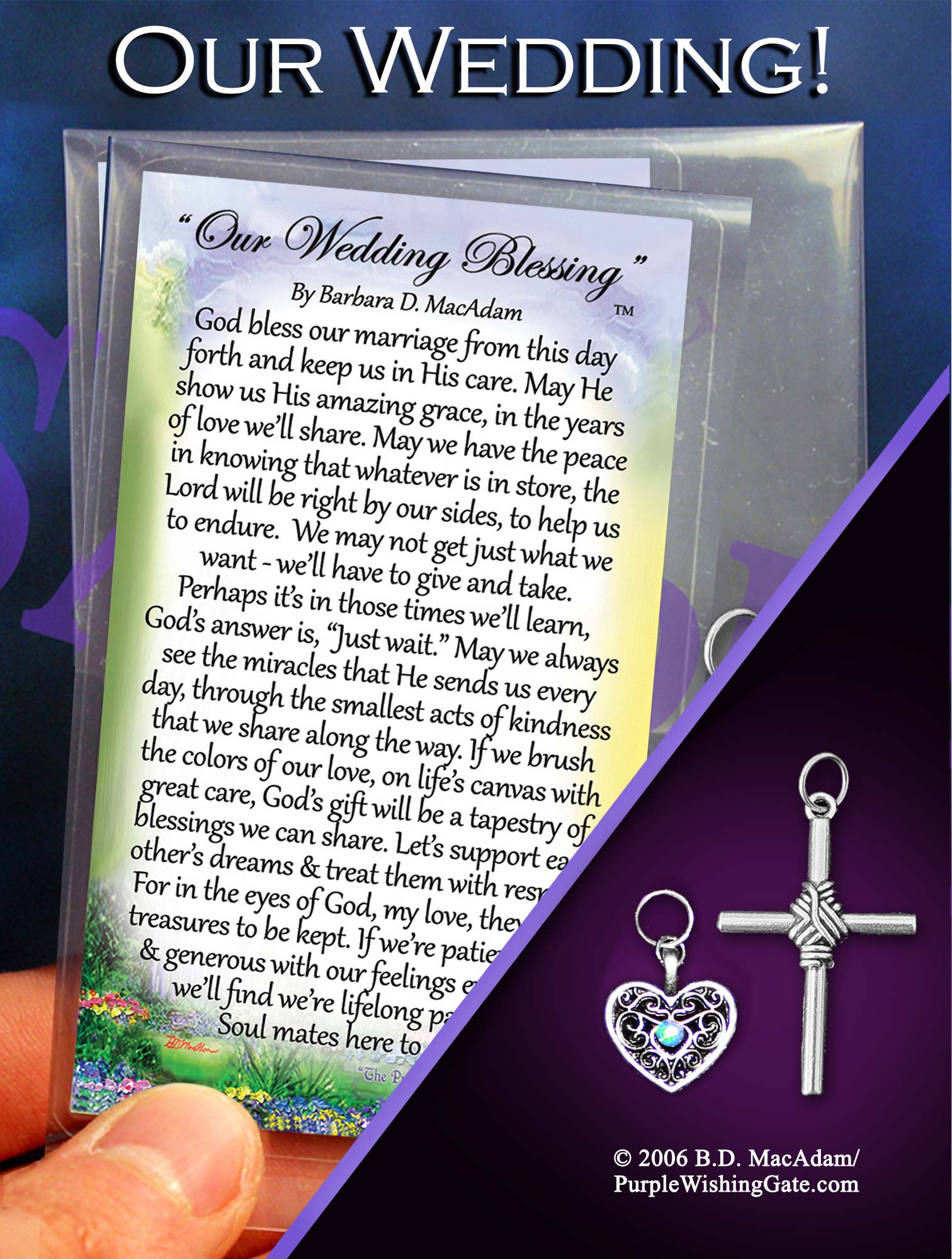 Our Wedding Blessing - Pocket Blessing | PurpleWishingGate.com
