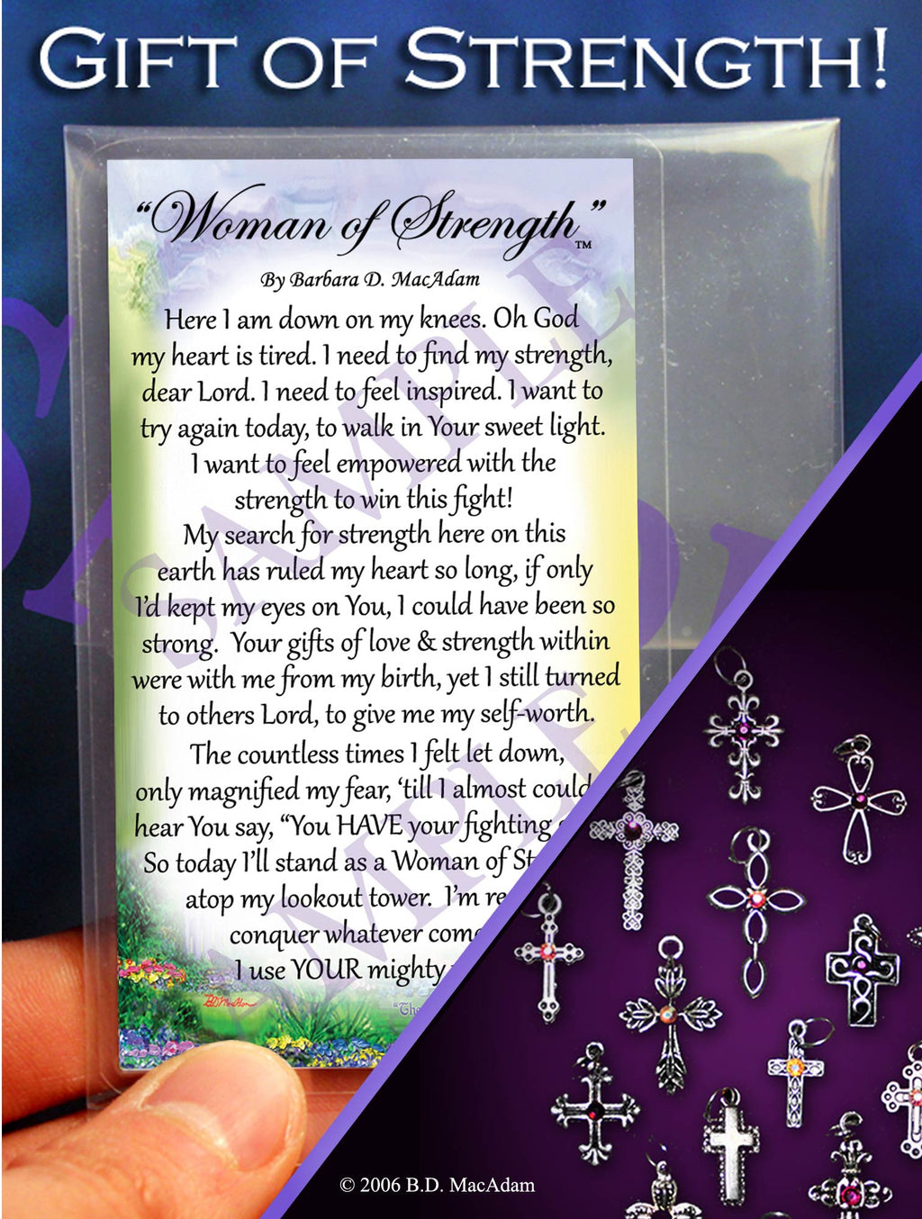 Woman of Strength - Pocket Blessing | PurpleWishingGate.com